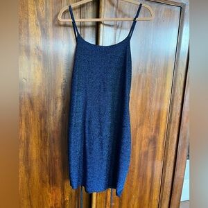Midnight Blue Sparkly Mini Dress